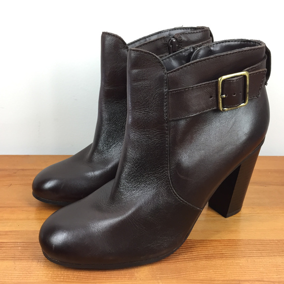 Liz Claiborne Shoes - Liz Claiborne 7.5 M Dark brown leather Ankle Boots